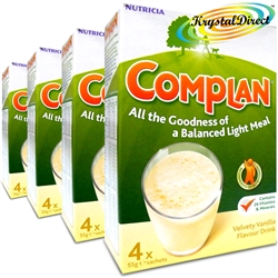 4x Nutricia Complan Vanilla Flavour Protein Drink With Vitamins & Minerals 4x55g