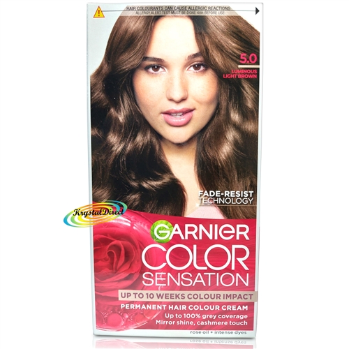 Garnier Color Sensation 5.0 Luminous Brown Permanent Hair Colour Cream Dye