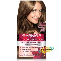 Garnier Color Sensation 6.0 Precious Light Brown Permanent Hair Colour Cream Dye