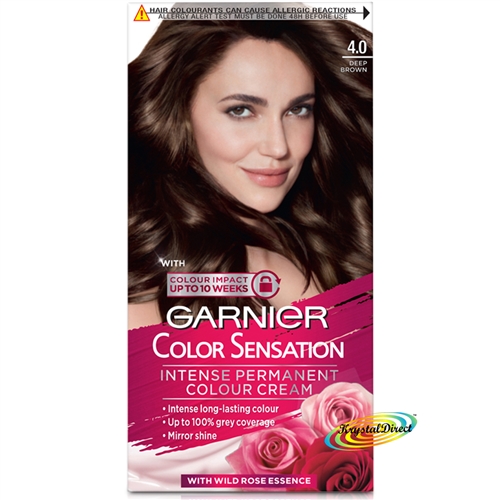 Garnier Color Sensation 4.0 DEEP BROWN Permanent Hair Colour Cream Dye