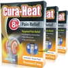 3x Cura Heat Arthritis Knee 4 Heat Packs & 1 Wrap 8H Warm Pain Relief