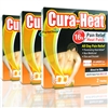 3x Cura Heat Acute Back Pain Relief Direct to Skin 2 Max Size Heat Patches