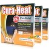 3x Cura Heat Acute Back Pain Max Size 2 Heat Patches 24H Warm Pain Relief