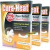 3x Cura Heat Pads Neck & Shoulder 2 Patches 20H Warm Pain Relief