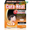 Cura Heat Pads Neck & Shoulder Direct to Skin 3 Patches 16H Warm Pain Relief