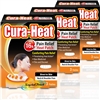 3x Cura Heat Pads Neck & Shoulder Direct to Skin 3 Patches 16H Warm Pain Relief