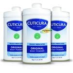 3x Cuticura Mildly Medicated Talcum Powder with Skin Soothing Allantoin 150g