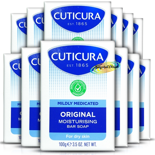 12x Cuticura Mildly Medicated Gentle Cleansing Soap Skin Soothing Allantoin 100g