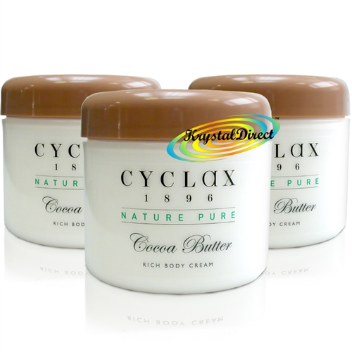 3x Cyclax Nature Pure Cocoa Butter Rich Body Cream 300ml