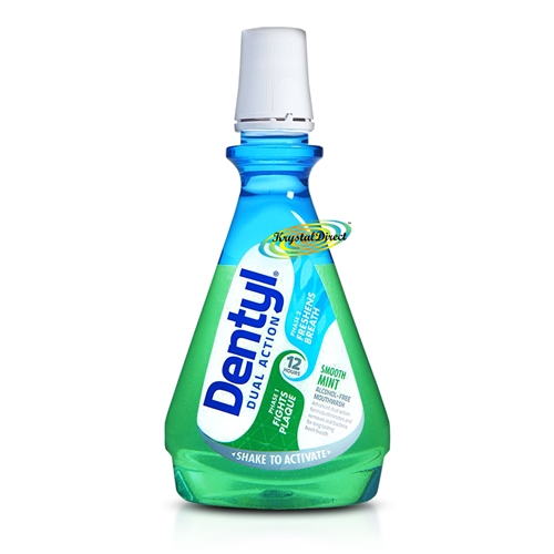 Dentyl Dual Action Alcohol Free Oral Rinse Smooth Mint Mouthwash 500ml