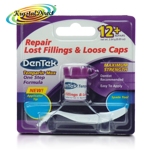 DenTek Temparin Max Temporary Repair Lost Fillings & Loose Caps 12+ Repairs