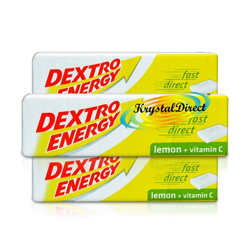 3x Dextro Energy Glucose Lemon Flavour Tablets