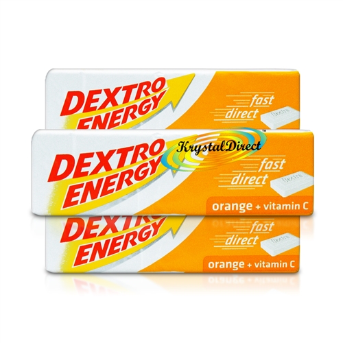 3x Dextro Energy Glucose Orange Flavour Tablets