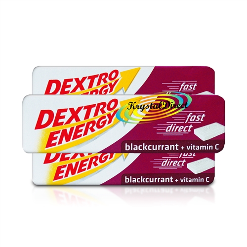 3x Dextro Energy Glucose Blackcurrant Flavour Tablets