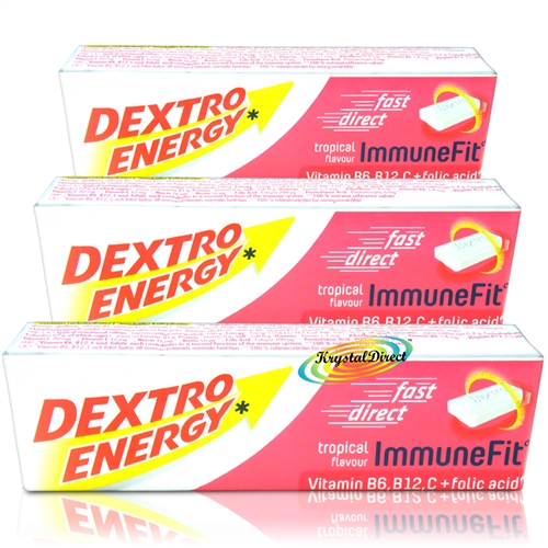 3x Dextro Energy Glucose Tropical Flavour Tablets