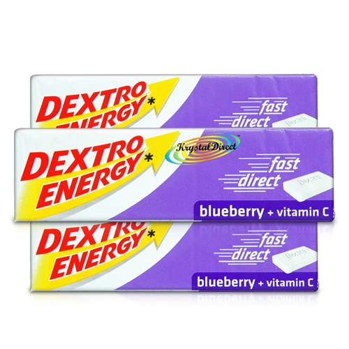 3x Dextro Energy Glucose Blueberry Flavour 14 Tablets