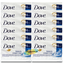 12x Dove Original Beauty Cream Bar Soap 4x100g (48 Bars)