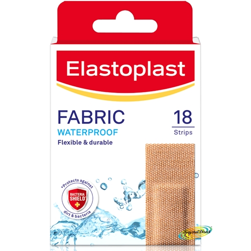 Elastoplast Fabric Waterproof Breathable Wound Plasters 18 Strips