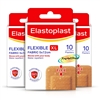 3x Elastoplast Flexible XL Fabric 10 Plasters