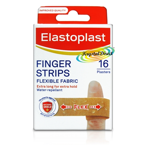 Elastoplast Finger Strips Extra Flexible Fabric Wound Cuts Graze Plasters 16