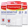 3x Elastoplast Sensitive Extra Skin Friendly Wound Cut Scratche Strips Plaster
