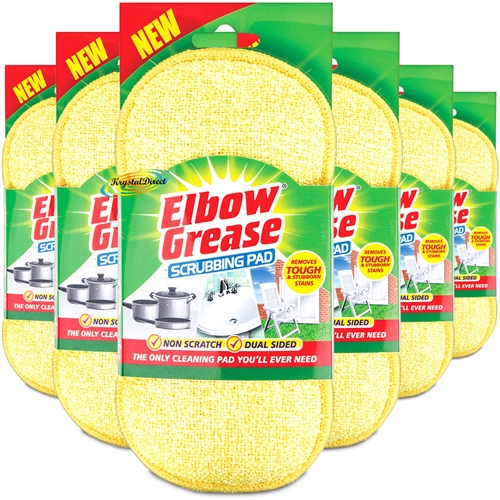 6x Elbow Grease Dual Sided Scrubbing Pad - Non Scratch Cleaning