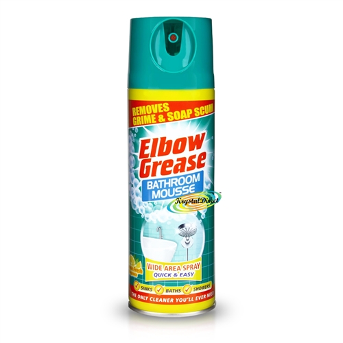 Elbow Grease Bathroom Mousse Foam Spray 400ml Lemon Fragrance