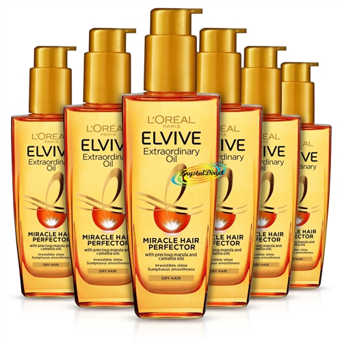 6x Loreal Elvive Extraordinary Oil Miracle Hair Perfector 100ml - Dry Hair