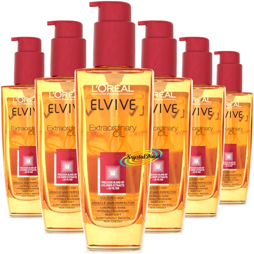 6x Loreal Elvive Extraordinary Oil Coloured Hair 100ml - Miracle Hair Protector