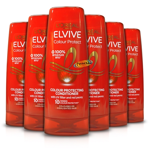 6x Loreal Elvive Colour Protect Conditioner Coloured or Highlighted Hair 300ml