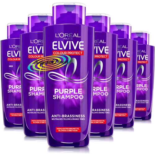 6x Loreal Elvive Colour Protect Purple Shampoo 200ml