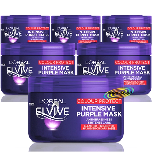 6x Loreal Elvive Colour Protect Intensive Purple Mask 250ml