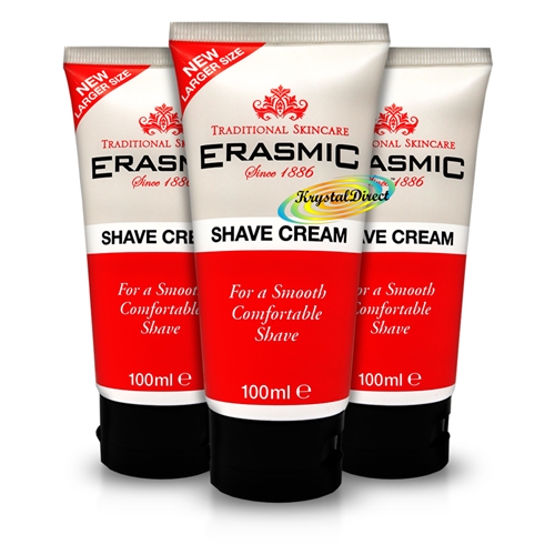 3x Erasmic Lather Shave Shaving Cream 100ml