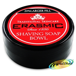 Erasmic Facial Skin Care Face Lather Shaving Soap Cream Bowl 90g