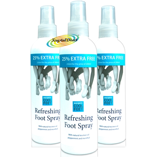 3x Escenti Cool Feet Refreshing Foot Spray 250ml