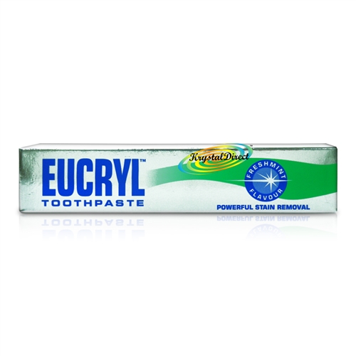 Eucryl Fresh Mint Fluoride Teeth Whitening Stain Removal Toothpaste 50ml