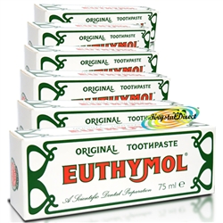6x Euthymol Original Toothpaste 75ml
