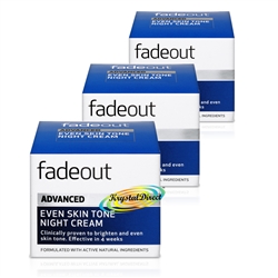 3x Fade Out Advanced Even Skin Tone Night Cream 50ml Natural Ingredients