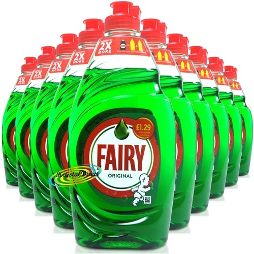 10x Fairy Original Washing Up Dishwashing Liquid 433ml