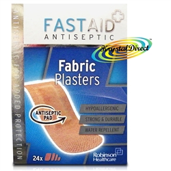 Fast Aid Fabric Plasters Assorted Sizes 24