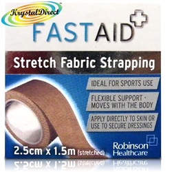 Fast Aid Stretch Fabric Strapping 2.5cm x 1.5 m Streched