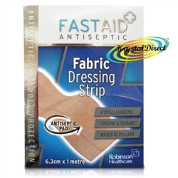 Fast Aid Antiseptic Fabric Dressing Strip 6.3 cm x 1 m