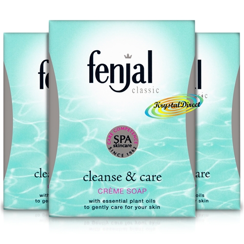 3x Fenjal Classic Luxury Cleanse & Care Creme Soap 100g