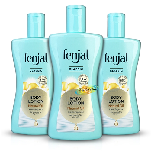 3x Fenjal Classic Luxury Natural Oil Body Lotion 200ml