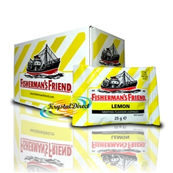 24x Fisherman's Friend Lemon Menthol Lozenges 25g