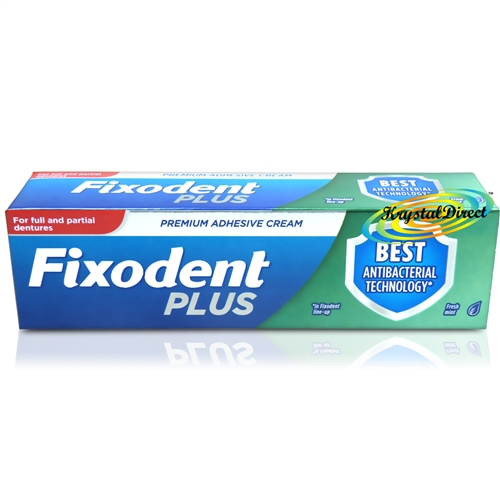 Fixodent Plus Best Antibacterial Denture Adhesive Cream 40g