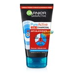 Garnier Pure Active 3 in 1 Charcoal Facial Scrub Wash Mask 150ml