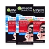 3x Garnier Pure Active Charcoal Anti Blackhead Peel off Mask 50ml