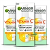 3x Garnier Vitamin C 2 in 1 Brightening Serum Cream For Face SPF25 50ml