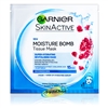 Garnier Skin Active Moisture Bomb Hydrating Revitalising Pomegranate Extract Face Tissue Mask 32g